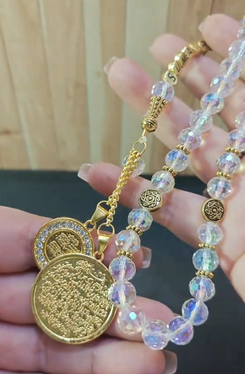 Customized Crystal tasbeeh shining beads